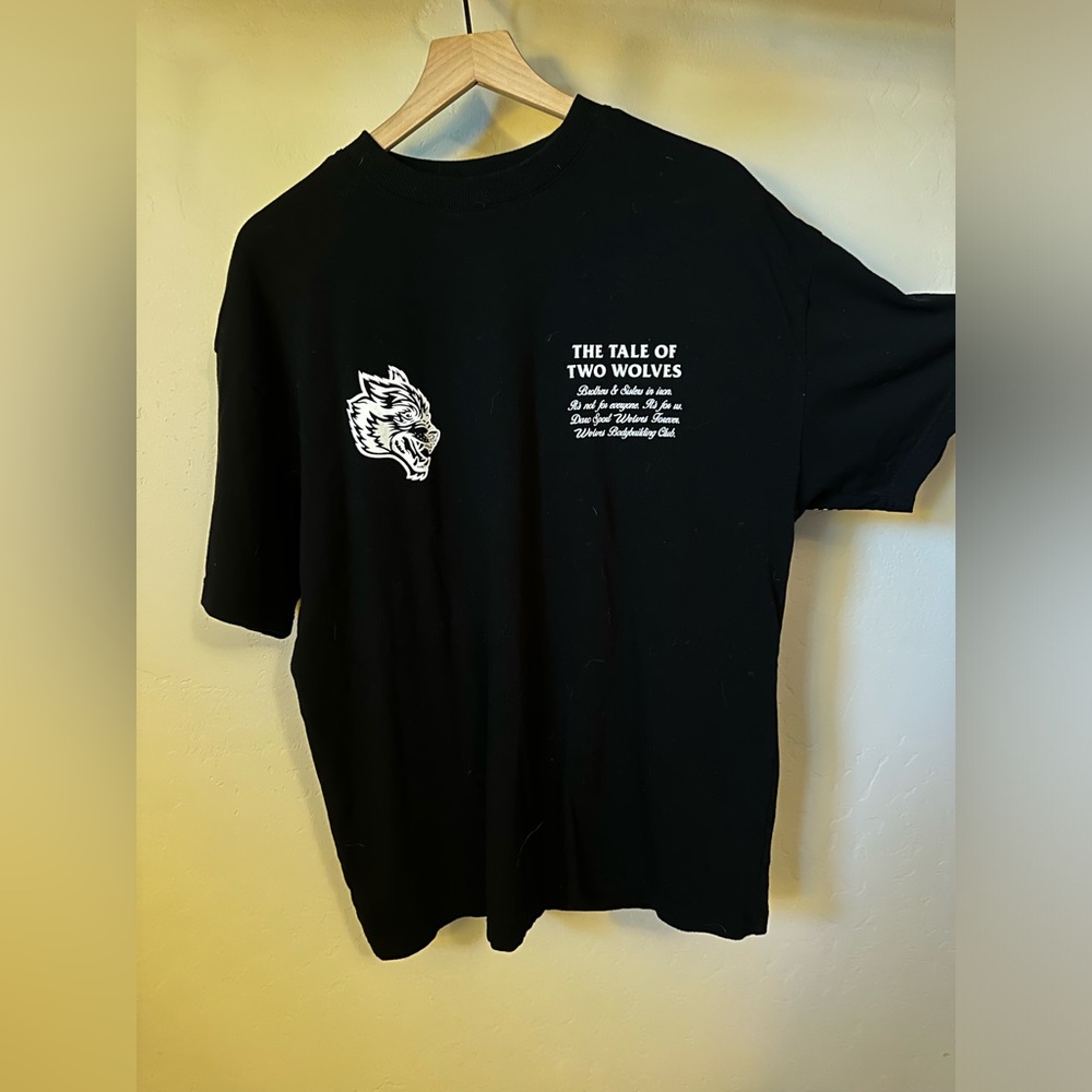Darc Sport Black Two Wolves Graphic Tee
